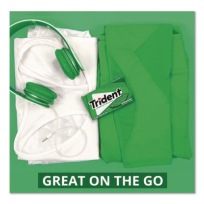Trident Sugar-Free Gum, Spearmint, 14 Sticks/pack, 12 Packs/box (CDBMOZ01106) CDBMOZ01106