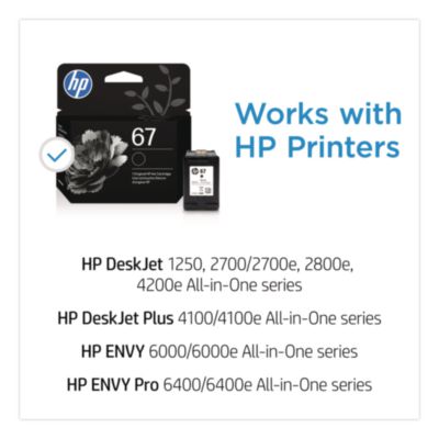 HP 67 Ink Cartridge Black 3YM56AN HEW3YM56AN
