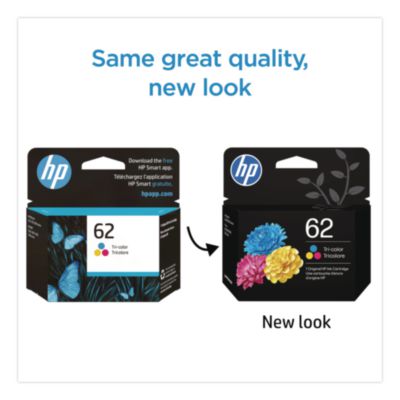 HP 62, (C2P06AN) Tri-Color Original Ink Cartridge HEWC2P06AN