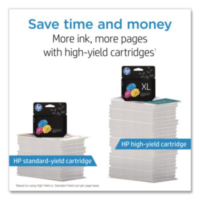 HP 62XL, (C2P07AN) High-Yield Tri-Color Original Ink Cartridge HEWC2P07AN