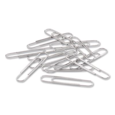 ACCO Recycled Paper Clips, Jumbo, Smooth, Silver, 100 Clips/Box, 10 Boxes/Pack (ACC72525) ACC72525