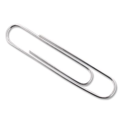 ACCO Recycled Paper Clips, Jumbo, Smooth, Silver, 100 Clips/Box, 10 Boxes/Pack (ACC72525) ACC72525