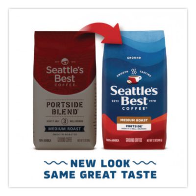 Seattle%27s Best Port Side Blend Ground Coffee, Medium Roast, 12 Oz Bag (SEA11008569) SEA11008569