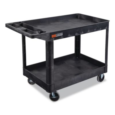 Luxor WORKLOAD™ Two-Shelf Heavy-Duty Industrial Utility Cart