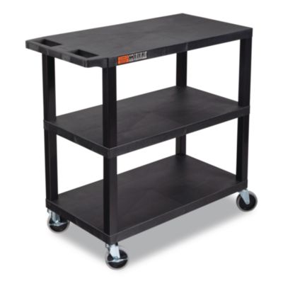 Luxor TUFFY™ XL Three-Shelf Multipurpose Utility Cart