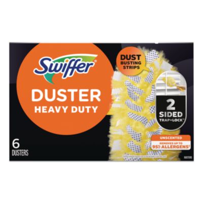 Swiffer Heavy Duty Dusters Refill, Dust Lock Fiber, Yellow, 6/box (PGC21620BX) PGC21620BX