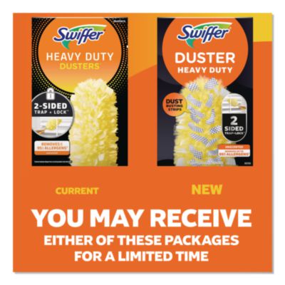 Swiffer Heavy Duty Dusters Refill, Dust Lock Fiber, Yellow, 6/box (PGC21620BX) PGC21620BX