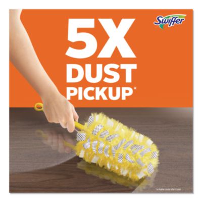 Swiffer Heavy Duty Dusters Refill, Dust Lock Fiber, Yellow, 6/box (PGC21620BX) PGC21620BX