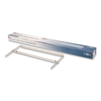 ACCO Premium Two-Piece Two-Prong Paper Fastener Base and Compressor Sets, 3" Capacity, 8.5" Center to Center, Silver, 50/Box (ACC70723) ACC70723