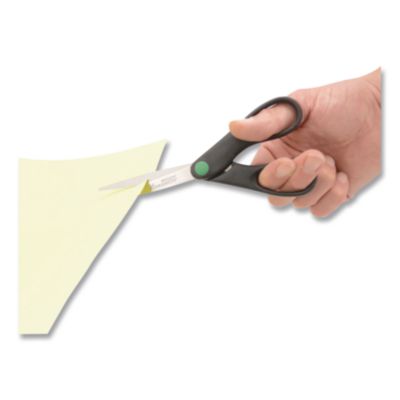 Westcott KleenEarth Scissors, 7" Long, 2.75" Cut Length, Straight Black Handle (ACM44218) ACM44218