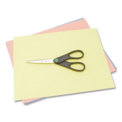 Westcott KleenEarth Scissors, 7" Long, 2.75" Cut Length, Straight Black Handle (ACM44218) ACM44218