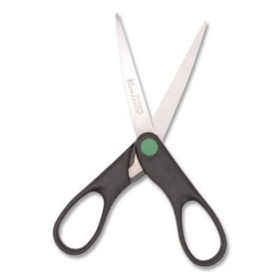 Westcott KleenEarth Scissors, 7" Long, 2.75" Cut Length, Straight Black Handle (ACM44218) ACM44218