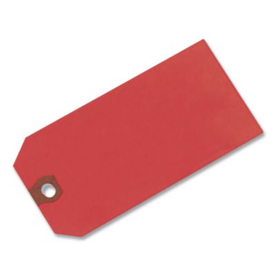 Avery Unstrung Shipping Tags, 11.5 pt.Stock, 4.75 x 2.38, Red, 1,000/Box (AVE12345) AVE12345
