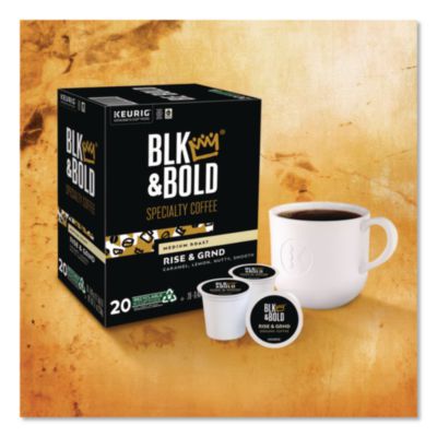 BLK & Bold Rise and GRND K-Cups, 0.41 oz K-Cup, 20/Box (0055) GMT0055
