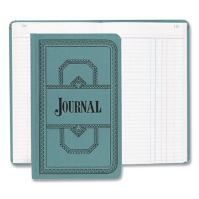 Boorum & Pease Account Journal, Journal-Style Rule, Blue Cover, 11.75 X 7.25 Sheets, 500 Sheets/book (BOR66500J) BOR66500J