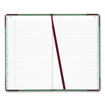 Boorum & Pease Account Record Book, Record-Style Rule, Green/black/red Cover, 12.13 X 7.44 Sheets, 300 Sheets/book (BOR6718300R) BOR6718300R