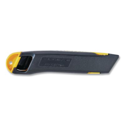 Stanley Plastic Light-Duty Utility Knife with Retractable Blade, 6" Plastic Handle, Yellow (BOS10065) BOS10065