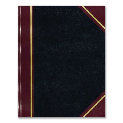 Boorum & Pease Account Record Book, Record-Style Rule, Black/red/gold Cover, 9.25 X 7.31 Sheets, 300 Sheets/book (BOR38300R) BOR38300R