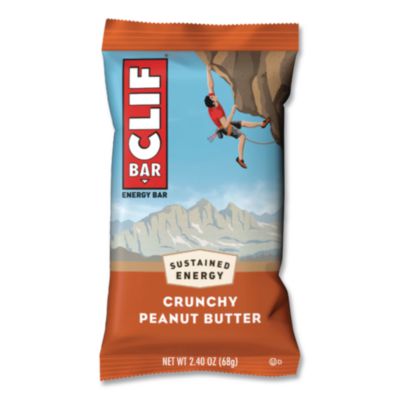 CLIF Bar Energy Bar, Crunchy Peanut Butter, 2.4 Oz, 12/box (CBC50120) CBC50120