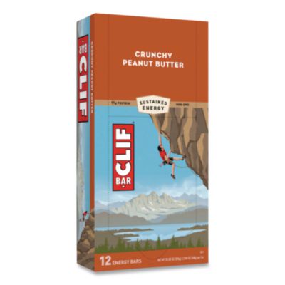 CLIF Bar Energy Bar, Crunchy Peanut Butter, 2.4 Oz, 12/box (CBC50120) CBC50120