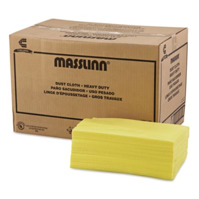 Chix Masslinn Dust Cloths, 1-Ply, 16 x 24, Unscented, Yellow, 50/Pack, 8 Packs/Carton (CHI0213) CHI0213