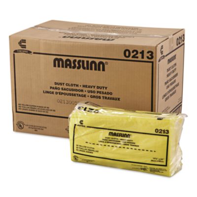 Chix Masslinn Dust Cloths, 1-Ply, 16 x 24, Unscented, Yellow, 50/Pack, 8 Packs/Carton (CHI0213) CHI0213