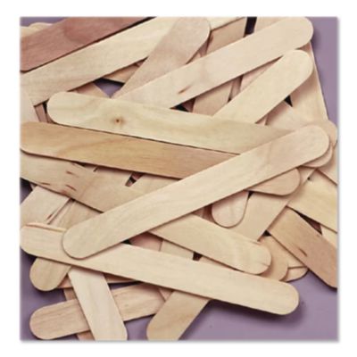 Creativity Street Natural Wood Craft Sticks, 4.5" X 0.38", Natural, 1,000/box (CKC377501) CKC377501