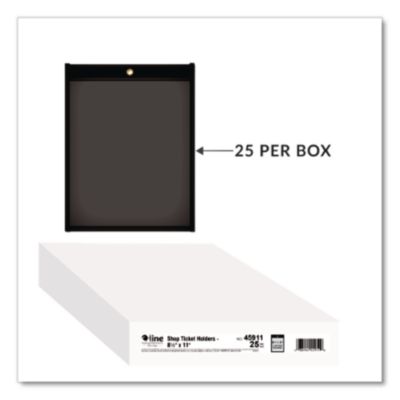 C-Line Shop Ticket Holders, Stitched, One Side Clear, 50 Sheets, 8.5 x 11, 25/Box (CLI45911) CLI45911