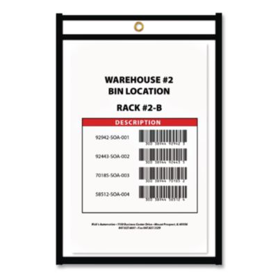 C-Line Shop Ticket Holders, Stitched, Both Sides Clear, 50 Sheets, 6 X 9, 25/box (CLI46069) CLI46069