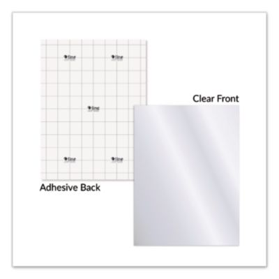 C-Line Cleer Adheer Self-Adhesive Laminating Film, 2 Mil, 9" X 12", Non-Glare Clear, 50/box (CLI65004) CLI65004