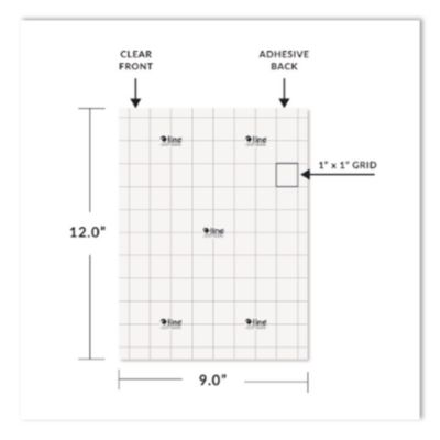 C-Line Cleer Adheer Self-Adhesive Laminating Film, 2 Mil, 9" X 12", Non-Glare Clear, 50/box (CLI65004) CLI65004