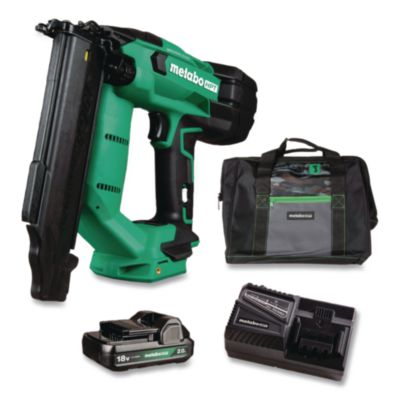Metabo HPT 18V Brushless Lithium-Ion Compact 18 ga. Cordless Brad Nailer Kit (2 Ah)