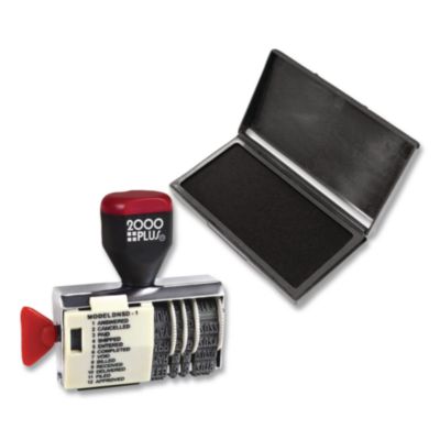 COSCO 2000PLUS Dial-N-Stamp, 12 Phrases, Five Years, 1.5 X 0.13 (COS010180) COS010180