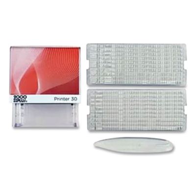 COSCO 2000PLUS Create-A-Stamp One-Color Address Kit, Custom Message, Black (COS030600) COS030600