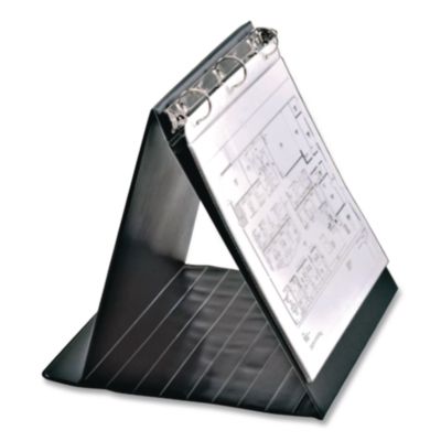 Cardinal Easel Round Ring Binder, 3 Rings, 1" Capacity, 11 X 8.5, Black (CRD09260) CRD09260