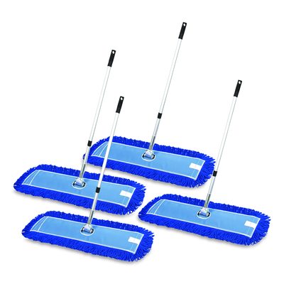 Gritt Commercial All-In-One Microfiber Dust Mop Set with Telescopic Handle