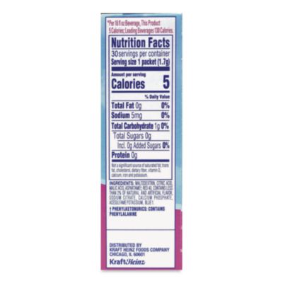 Crystal Light Flavored Drink Mix, Raspberry Ice, 30 .08oz Packets/box (CRY79800) CRY79800