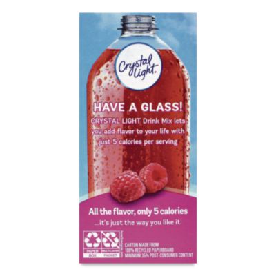 Crystal Light Flavored Drink Mix, Raspberry Ice, 30 .08oz Packets/box (CRY79800) CRY79800