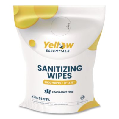 Gritt Commercial Yellow Essentials Sanitizing Wipes