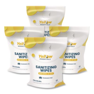 Gritt Commercial Yellow Essentials Sanitizing Wipes