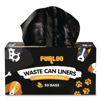 Furloo 13-Gallon Heavy-Duty Dog Waste Station Can Liners