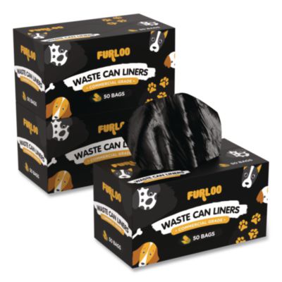Furloo 13-Gallon Heavy-Duty Dog Waste Station Can Liners