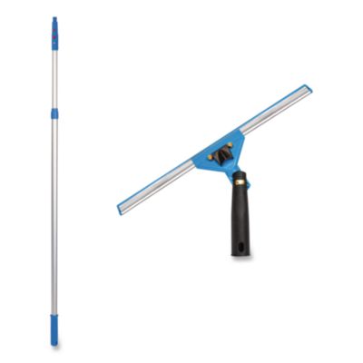 Gritt Commercial Pro Window Washing Kit with Swivel Squeegee and 6 ft Telescopic Pole
