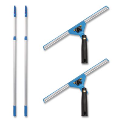 Gritt Commercial Pro Window Washing Kit with Swivel Squeegee and 6 ft Telescopic Pole