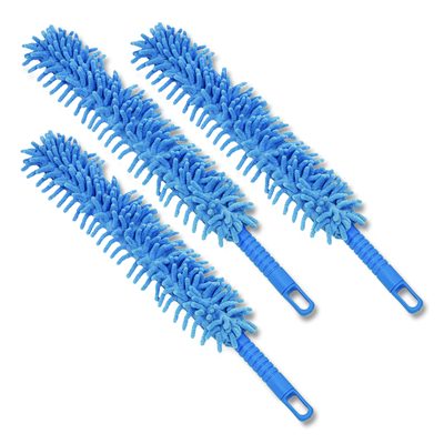 Gritt Commercial Flexible Wand Duster with Microfiber and Chenille Sleeve