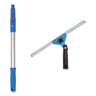Gritt Commercial Pro Window Washing Kit with Swivel Window Squeegee and 20" Pole