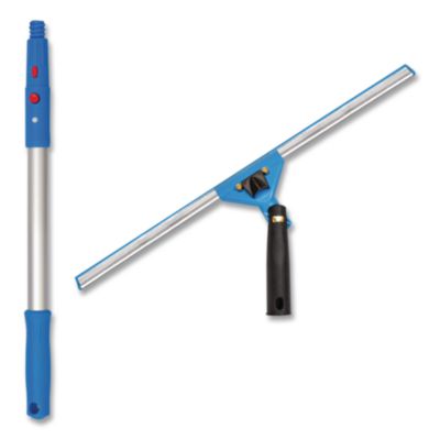 Gritt Commercial Pro Window Washing Kit with Swivel Window Squeegee and 20" Pole