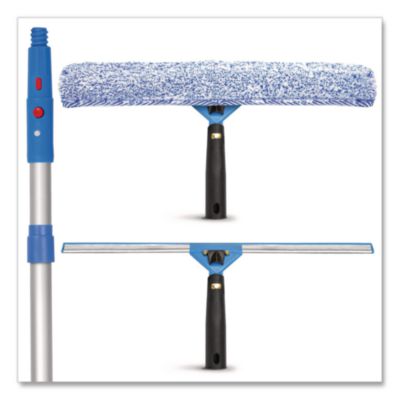 Gritt Commercial Pro Window Washing Kit with Squeegee, Washer and 6 ft Telescopic Pole
