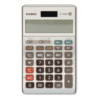 Casio Jf100ms Desktop Calculator, 10-Digit Lcd (CSOJF100BM) CSOJF100BM