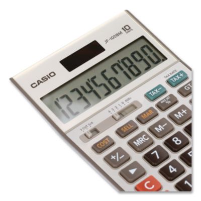 Casio Jf100ms Desktop Calculator, 10-Digit Lcd (CSOJF100BM) CSOJF100BM